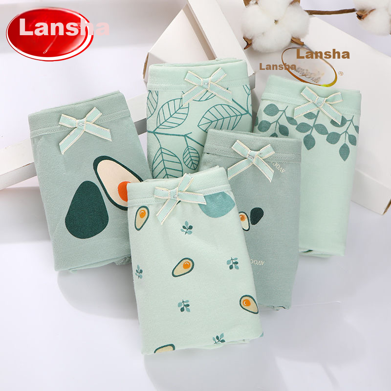 LangSha Cotton Crotch Women's Underwear, Student Pack of 5