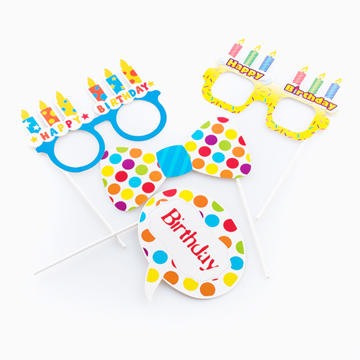 Th3 Party Birthday Accessories for Fun Photos (Set of 5)_1