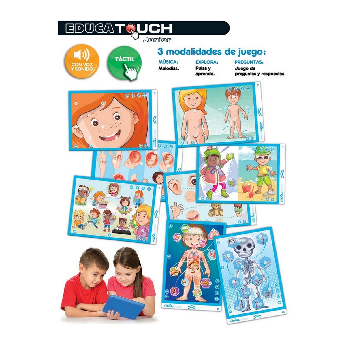 "Interactive Tablet for Children Educa Educa Touch Junior: El Cuerpo Humano"_3