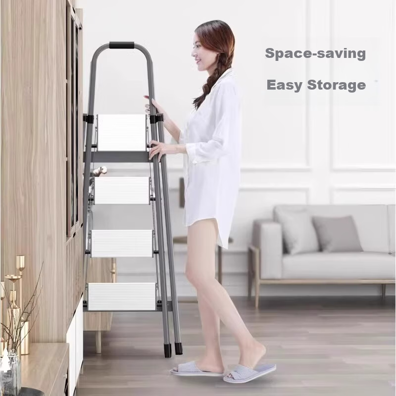 Chuangshuo 6-Step Aluminum Alloy Folding Ladder for Home Use
