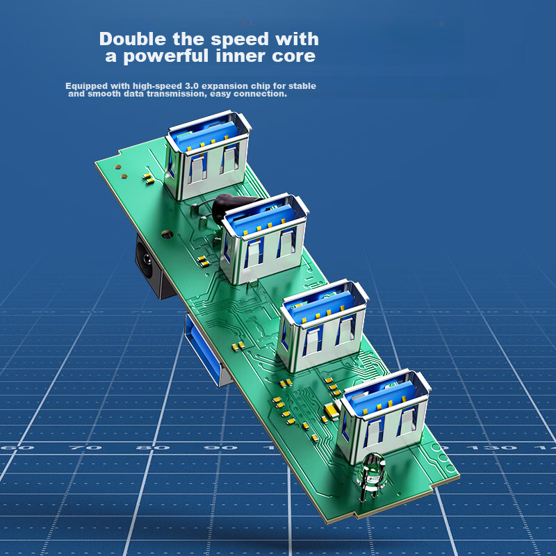 Samzhe 4-Port USB 3.0 Aluminum Hub