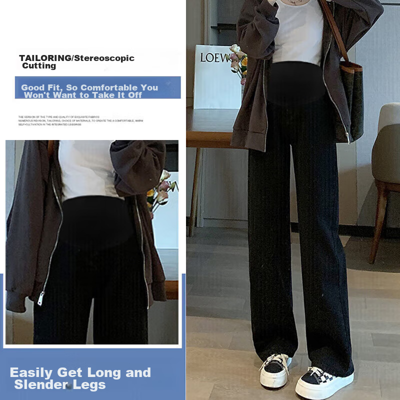 JOYNCLEON Maternity Wide-Leg Pants