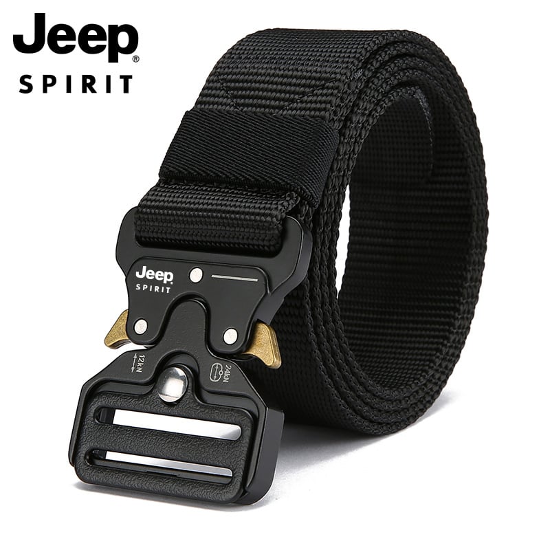 jeep spirit magnetic buckle canvas belt for men