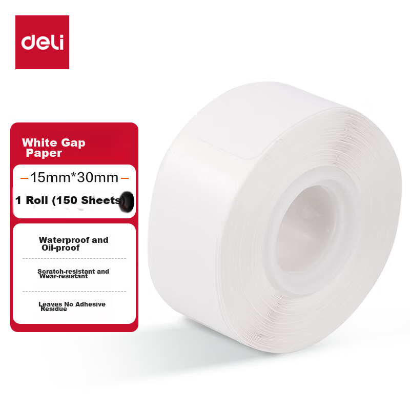 Deli QH11 White Thermal Labels for Home Storage