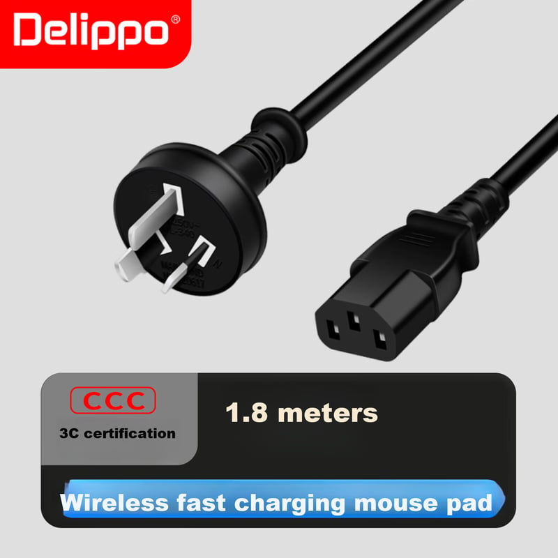 Delippo Laptop Power Cord 8-Shaped 3M