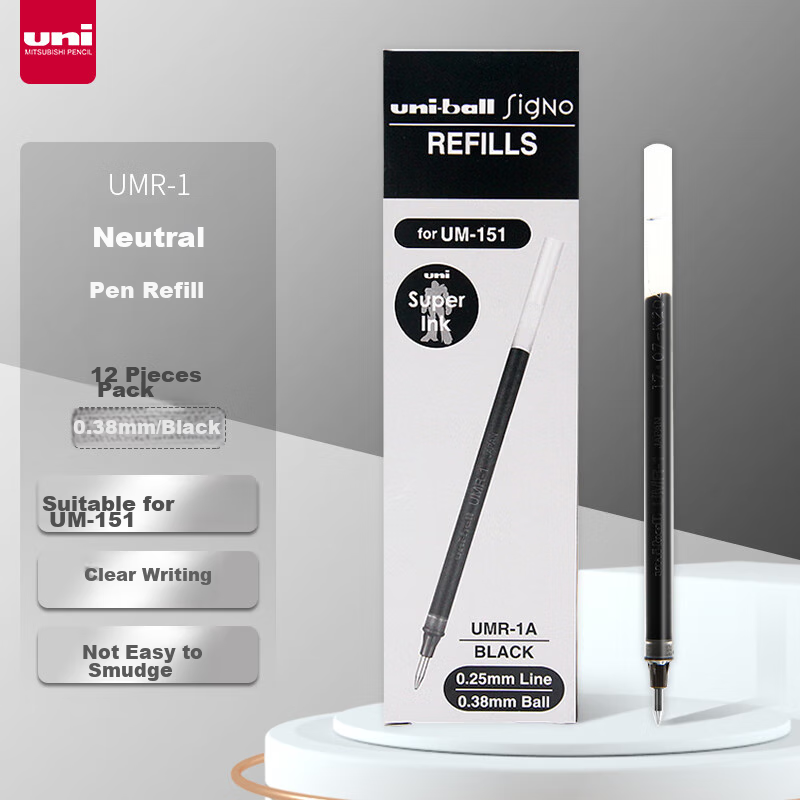uni uMR-1 gel pen refills for UM-151
