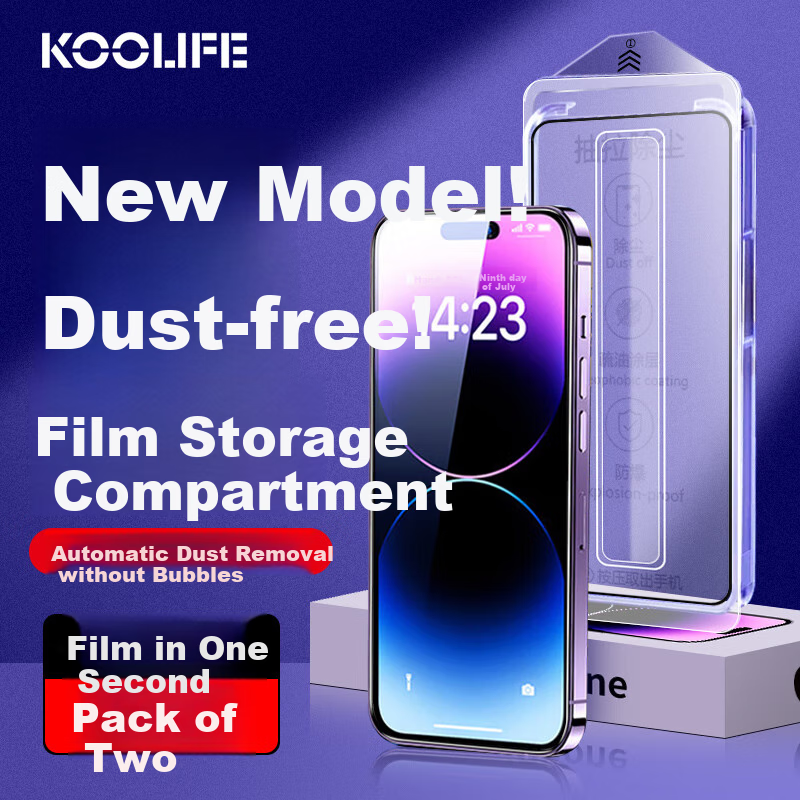 KOOLIFE 28° Privacy Screen Protector for iPhone 16 Plus