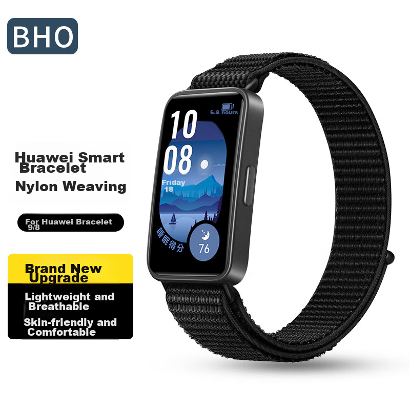 BHO Compatible Huawei Band 8/9 Metal Milanese Strap