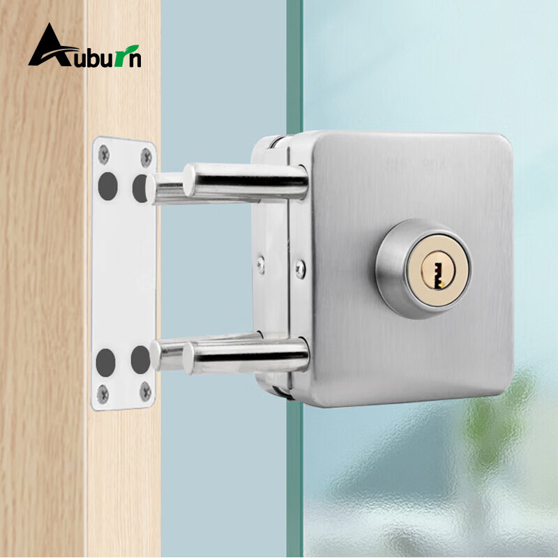 aoben stainless steel glass door lock no drilling