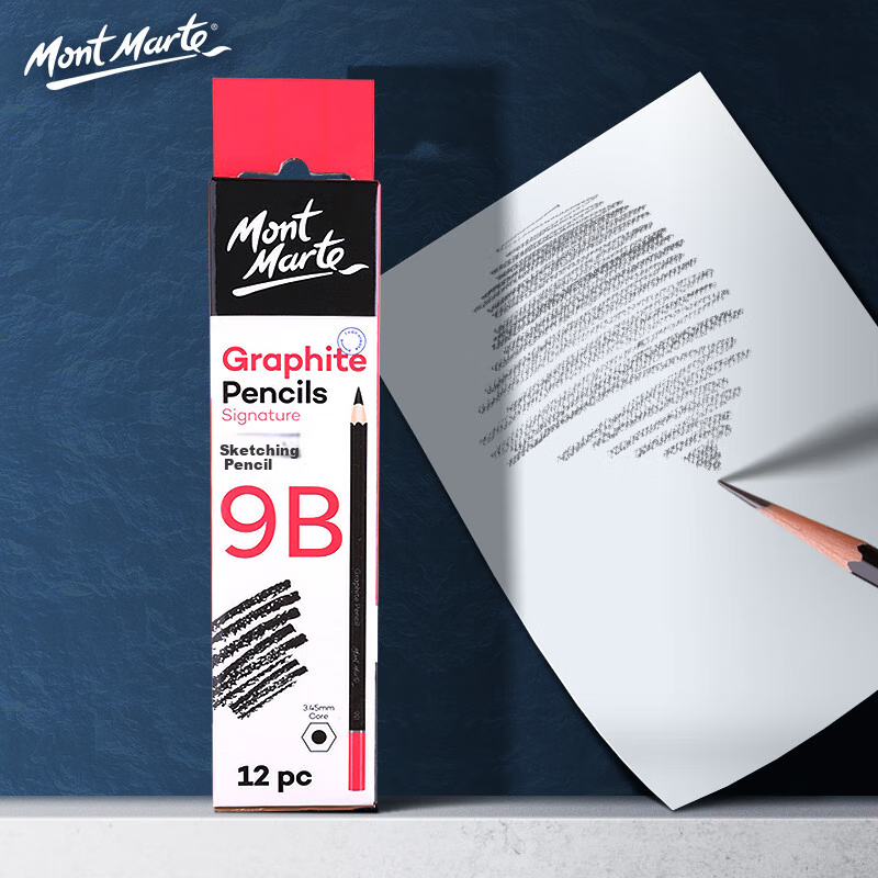 Mont Marte Neutral Sketch Charcoal Pencils - 12 Pencils