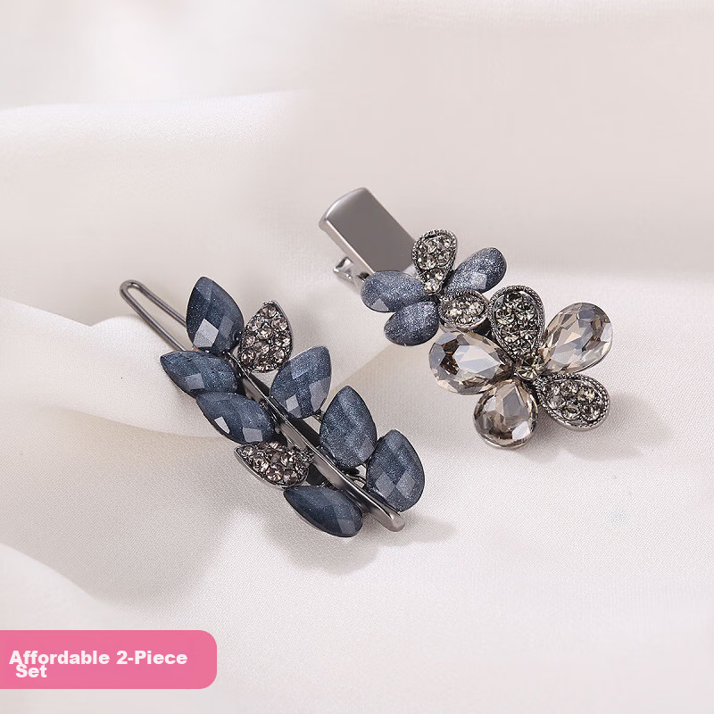 chimera 2-piece alloy plated hair clip set
