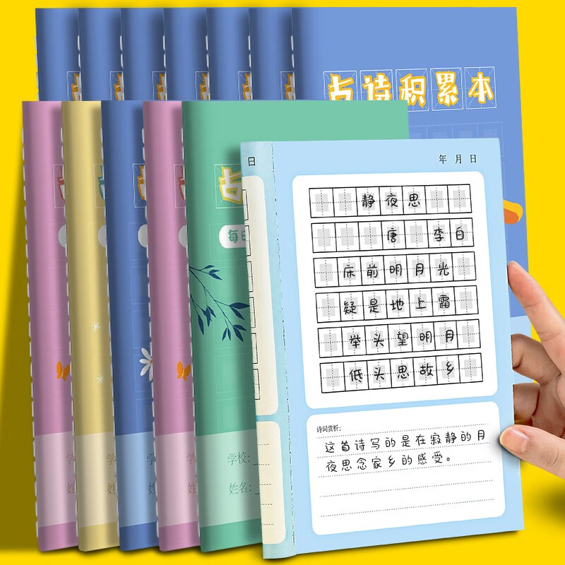 Faramon Reading Notebook for Girls - A5 Softcover Set of 10