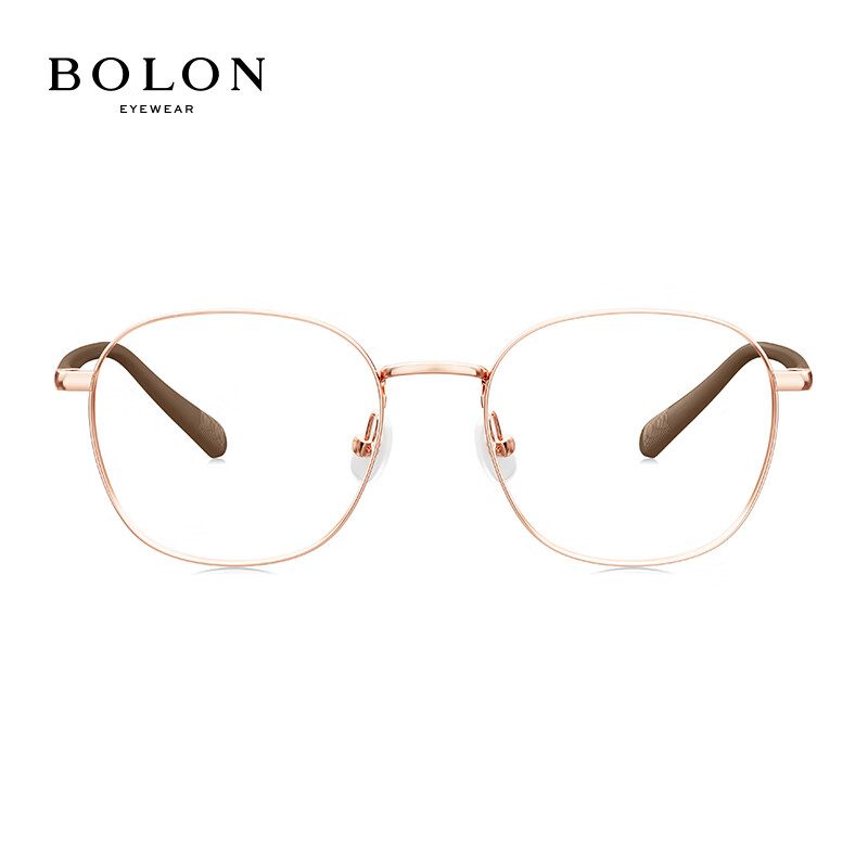 BOLON BY1010B32 Youth Oval Titanium Eyeglass Frames - Rose Gold