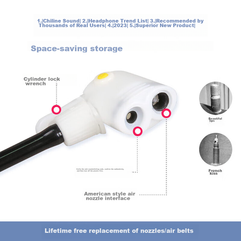 FOREVER Universal High-Pressure Bicycle Pump with Gauge – for Bikes, Scooters, and Balls