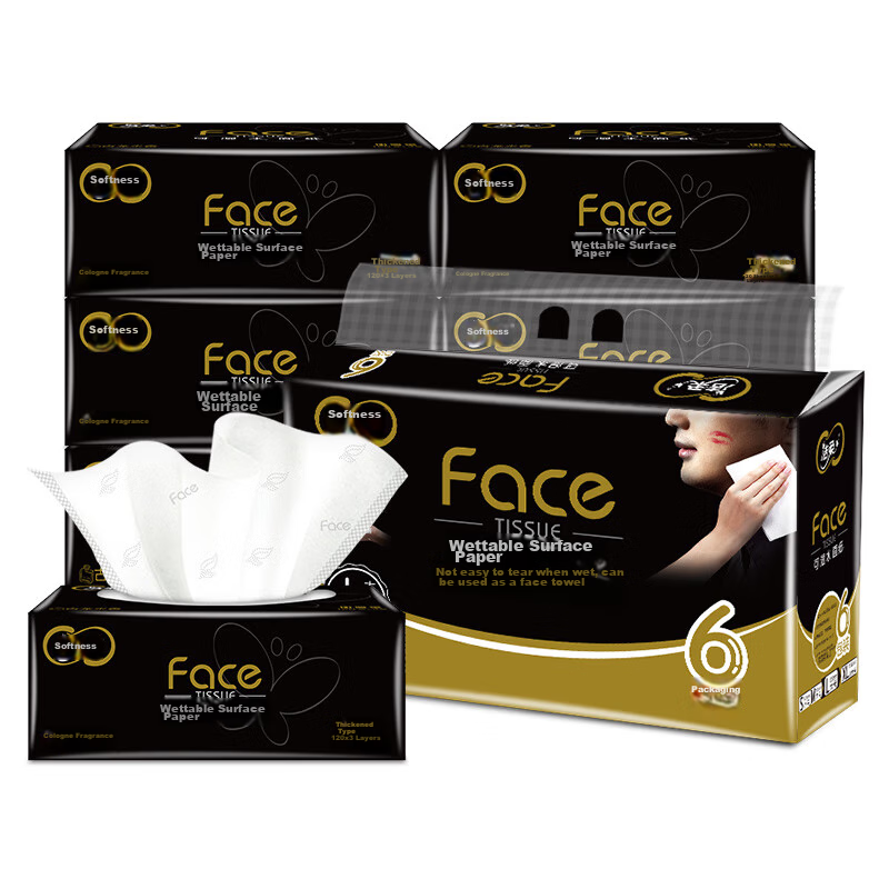 C&S Extra Thick 3-Ply Facial Tissues with Ancient Dragon Scent – 6 Packs of 120 Sheets