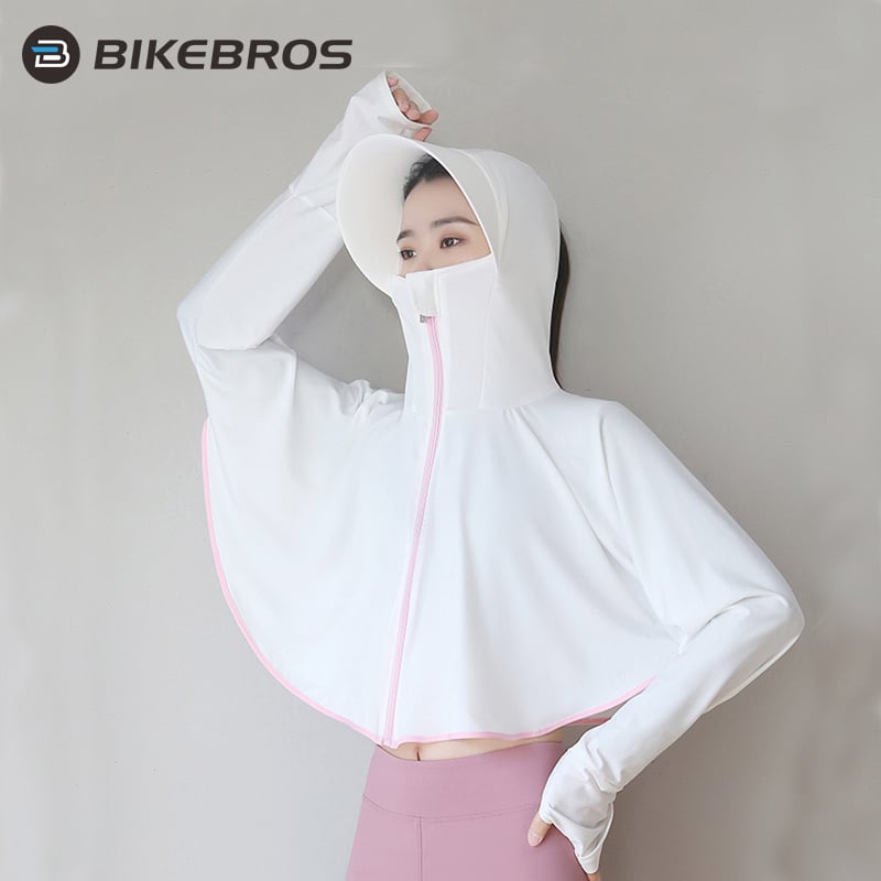 BIKEBROS Women's UV Protection Cape - Breathable, UPF50+ Sun Shield with Cooling Fabric