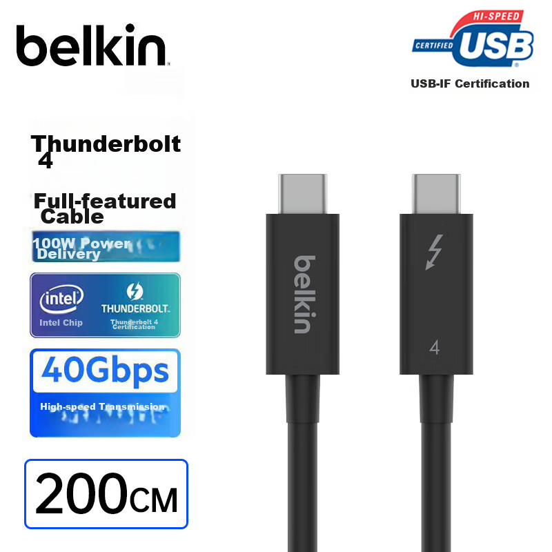 BELKIN USB4 Data Cable Thunderbolt 3