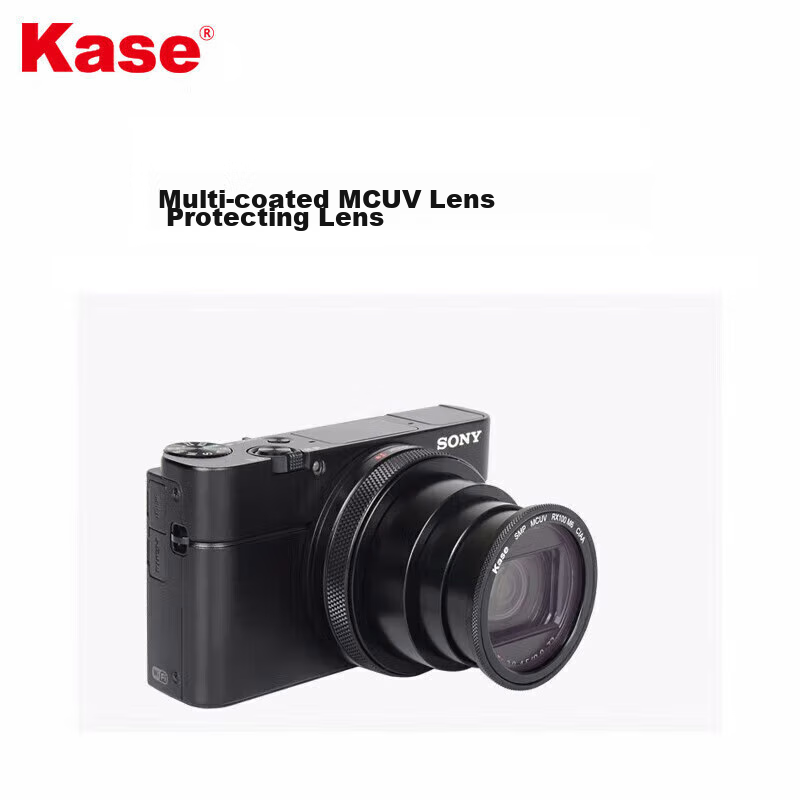 Kase Magnetic MCUV Lens + Adapter Ring for Sony RX100, Ricoh GR3, Panasonic Lx10