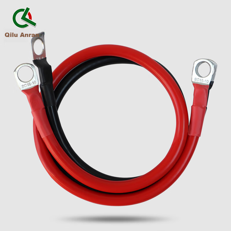 QL 16mm² Purple Copper Battery Cable - 50cm (Black & Red Pair)
