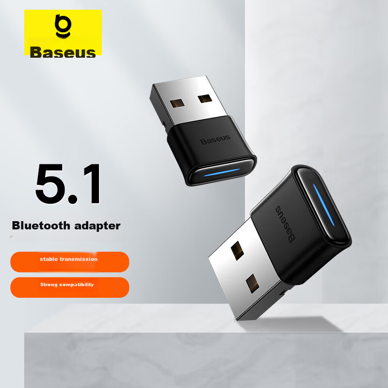 Baseus Bluetooth 5.1 USB Adapter - Starry Black (BA04)
