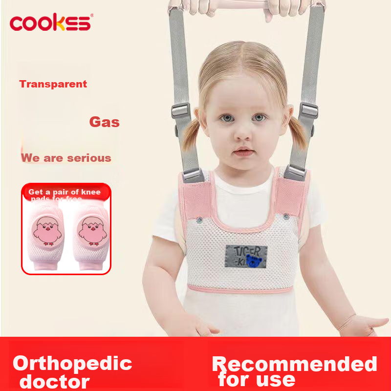COOKSS Baby Walking Aid with Safety Strap & Anti-Choke Design for Toddlers 8-36 Months