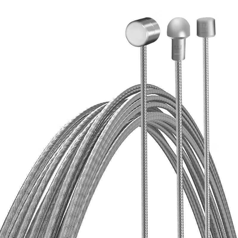 LeBycle Stainless Steel Brake Cable Set - 1700mm x2 with End Caps