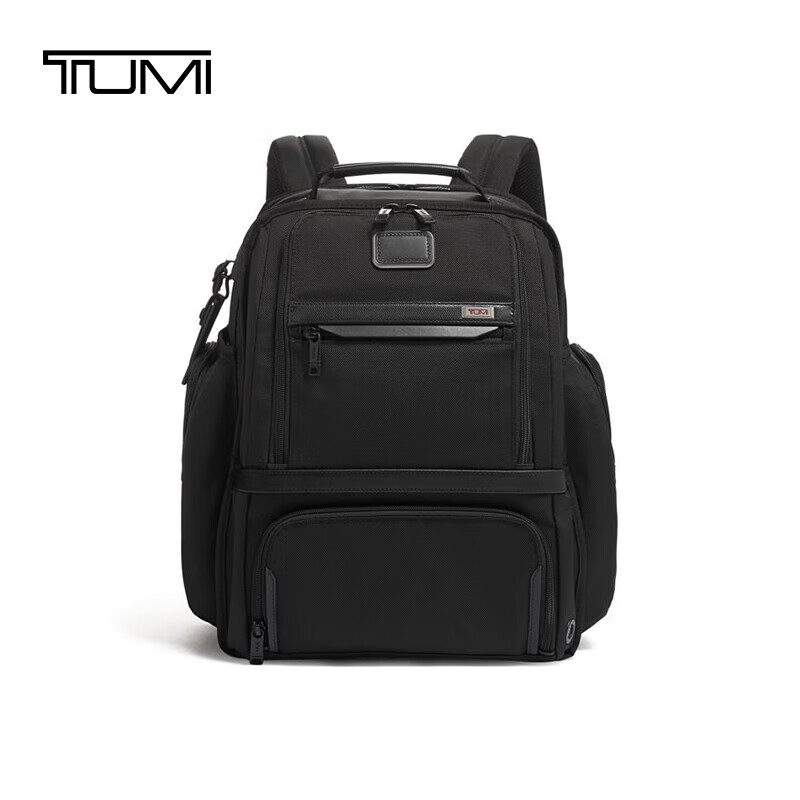 TUMI Men's Business Backpack with USB Port & Quick Access Pockets - Black