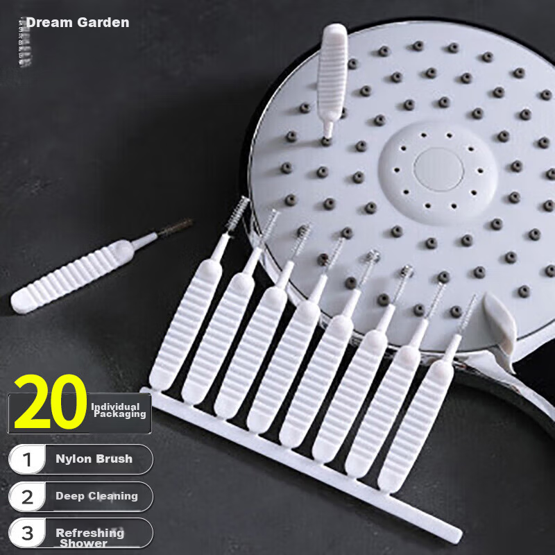 MENGTING Shower Head Cleaning Brush - 20-Pack for Bathroom Kitchen
