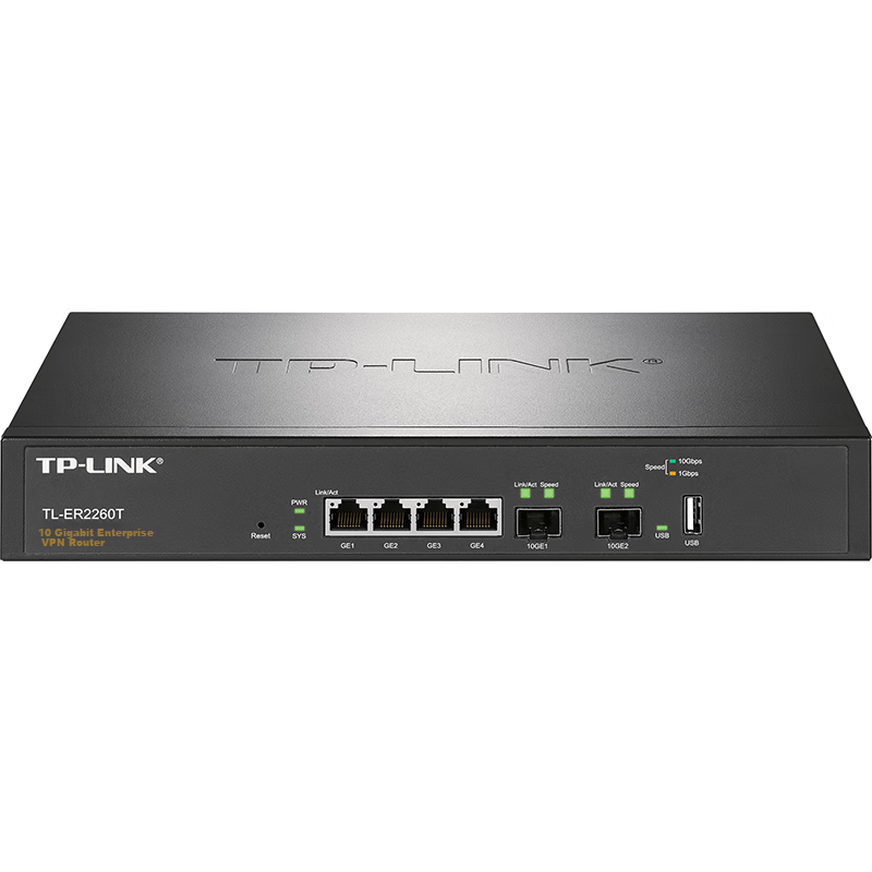 TP-LINK TL-ER2260T 10 Gigabit Enterprise Router with Quad-Core Processor and 20G Fiber Ports