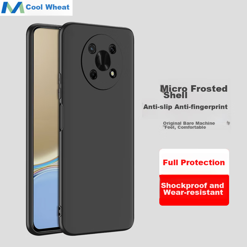 MAIKUQI Shockproof TPU Case for Honor X30 - Frosted Matte Black, Full Coverage Protection