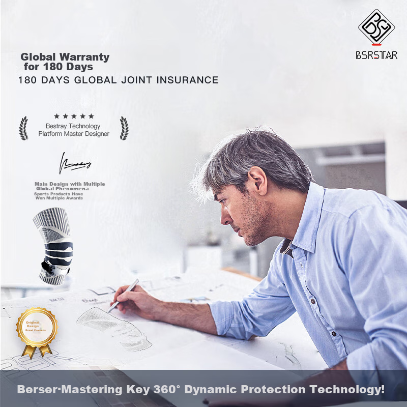 Bestray 5D Knee Brace for Sports & Meniscus Injury – Professional Support for Basketball & Fitness