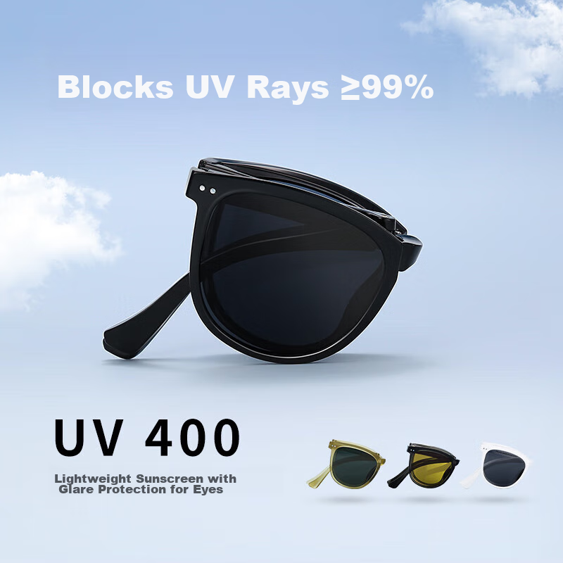 Pulais 20057A Polarized Folding Sunglasses for Women & Men - UV Protection 2025