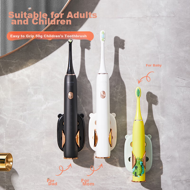 JEKO&JEKO Platinum Electric Toothbrush Holder - Wall-Mounted, No Drilling Required