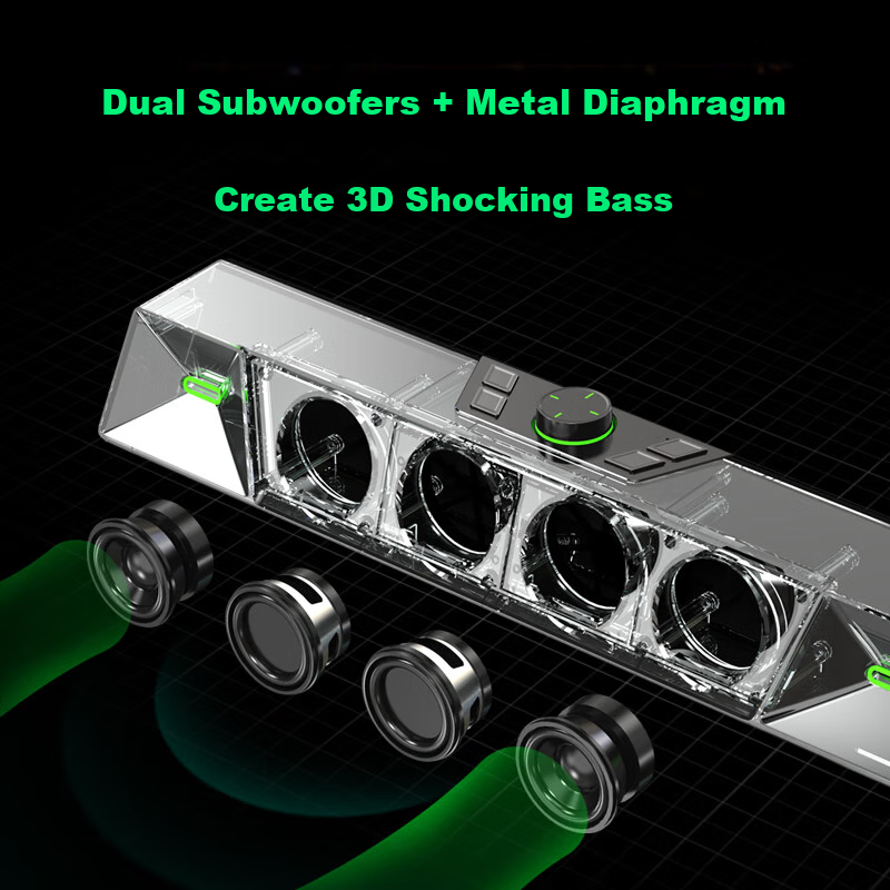 Newmine K18 Gaming Speakers with Bluetooth and Light Effects