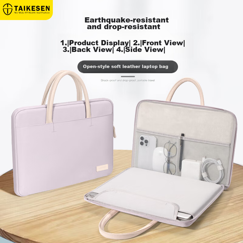 Taikesen 13-Inch Waterproof Laptop Bag - Stylish Business Commute Case for Apple/Huawei/Lenovo
