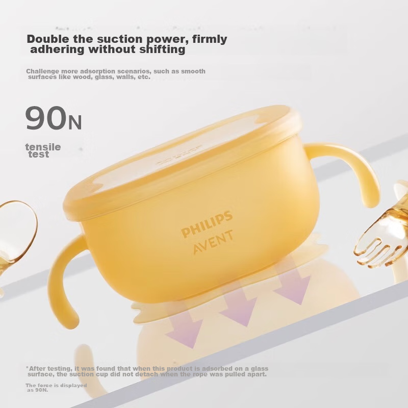 Philips AVENT Silicone Baby Food Bowl with Lid - BPA-Free & Heat Resistant