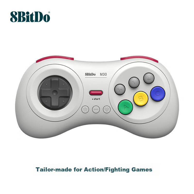 8BitDo M30 Bluetooth Gamepad - White