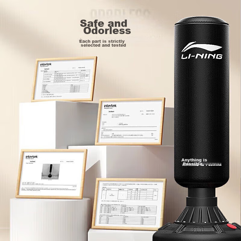 Li-Ning Punching Bag with Sandbase - Black