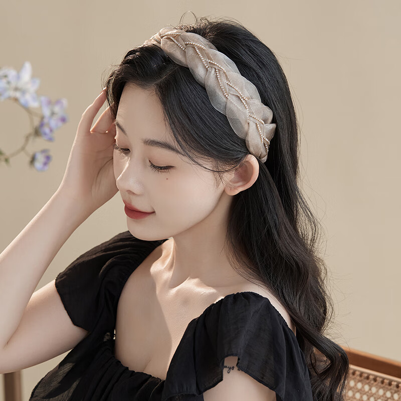 CHIMERA Korean Apricot Hair Tie Headband - Stylish Hair Ornament for Women