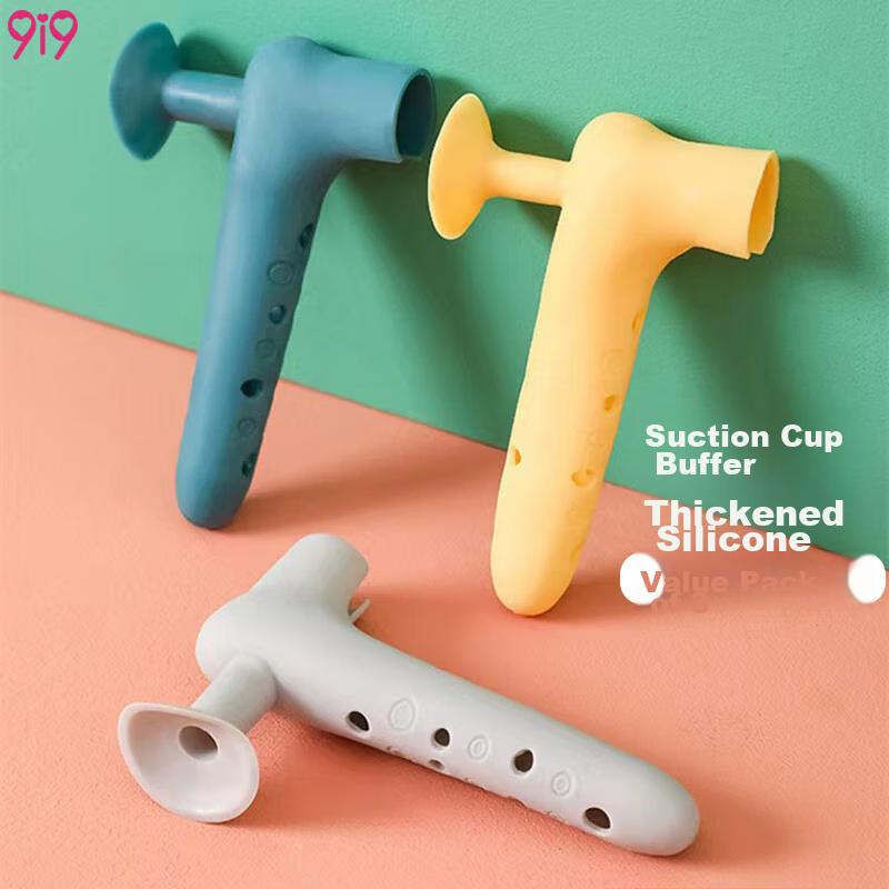 9i9 Silicone Door Handle Protectors 3-Pack - Baby Anti-Collision Bumpers