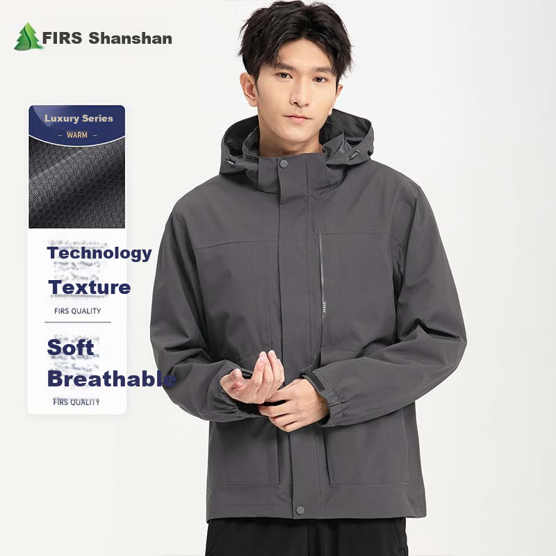 FIRS Windproof Hooded Jacket for Men & Women - Mountain-Style Outdoor Coat