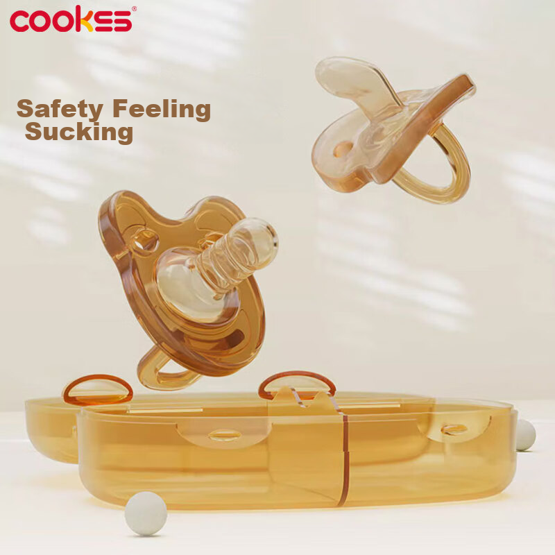 COOKSS Ultra-Soft Silicone Pacifier for Newborns, 2-Pack