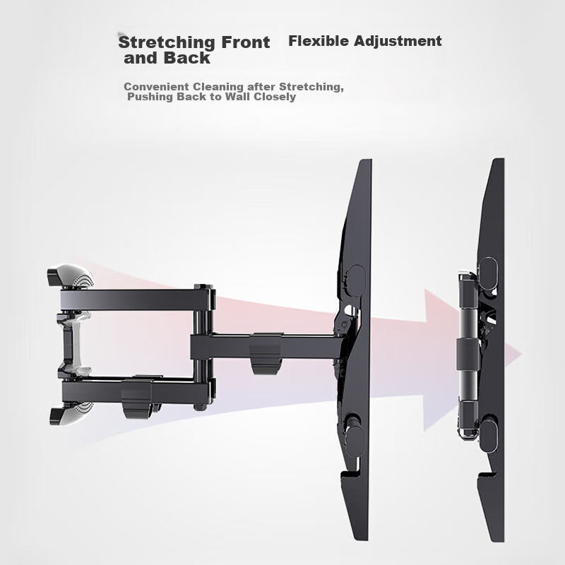 Junao Retractable Rotating TV Bracket [40-80 Inch]