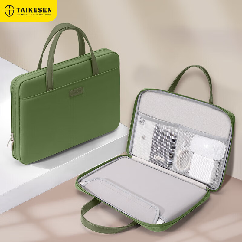 Taikesen 14-Inch Laptop Bag - Waterproof Oxford Cloth with Velvet Lining for Women