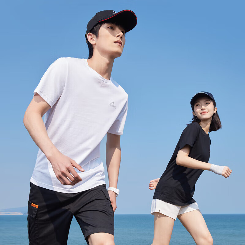 CAMEL Men's Triple-Protection Cotton T-Shirt – Breathable, Oil & Stain Resistant, Summer Casual