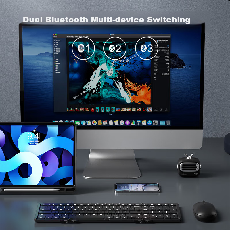 B.O.W Hangshi HB066 Tri-Fold Wireless Keyboard