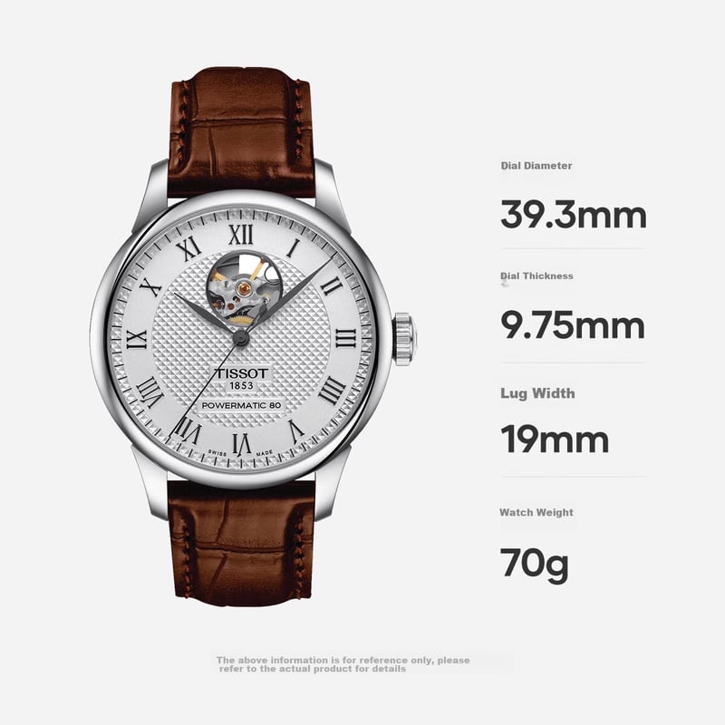 TISSOT Le Locle Men's Swiss Automatic Leather Strap Watch