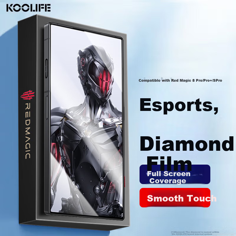 KOOLIFE Tempered Glass Screen Protector for Nubia Red Magic 8 Pro/S Pro Gaming Phones