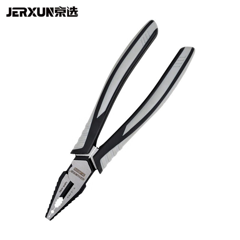 JERXUN 8-Inch Multi-Functional Tiger Pliers – Industrial-Grade Wire Cutters with Eccentric Design
