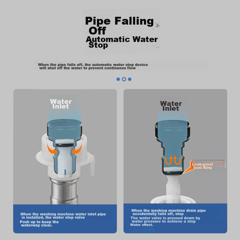 ARROW Washing Machine Faucet - Brass Automatic Water-Stop Angle Valve